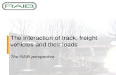 The interaction of track, freight vehicles and their loads · - container loading standards IMO/ILO/UNECE guidelines for packing of cargo transport units ISO 3874, ‘Series 1 freight