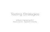 Testing Strategies - Universität des Saarlandes · 2018-04-05 · Testing Strategies Software Engineering 2017 Alessio Gambi - Saarland University. ... • Manual not necessary bad,