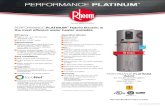 PERFORMANCE PLATINUM Hybrid Electric is the most efficient ... · PERFORMANCE PLATINUM Hybrid 40, 50, 65 and 80-Gallon Capacities 208-240 Volt / 1 PH Electric 30 Amps PERFORMANCE
