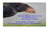 Saturday 3 June...populations reveals an undescribed and highly endangered species from New Zealand 1645 Hendrik Schultz - Year-round distribution, movement patterns and diet of Chatham