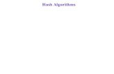 Hash Algorithms - University of Cincinnatigauss.ececs.uc.edu/Courses/c653/lectures/PDF/mdalgs.pdf · Hash Algorithms SHA1 (Secure Hash Algorithm) NSA (1995) Successor to and replacement
