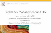 Pregnancy Management and HIV - Southeast AIDS Education ... · Pregnancy Management and HIV Judy Levison, MD, MPH Professor, Department of Obstetrics and Gynecology Baylor College