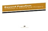 Beyond Populism Tribalism in Poland and Hungary · 2019-01-16 · 7 TABLE OF CONTENTS Political anti-elitism 34 Manichean worldview 36 Pluralism 37 Elitism 38 Populism, authoritarianism,