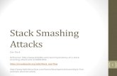 Stack&Smashing& Attacks - George Mason Universityastavrou/courses/ISA_564_F15/... · This&won’t&work&today • The$attack$described$is$a$classical$stack$smashing$attack$which$then$