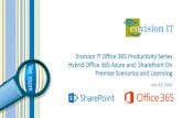 Envision IT Office 365 Productivity Series Hybrid Office ... · 7/22/2015  · Envision IT Office 365 Productivity Series Hybrid Office 365 Azure and SharePoint On Premise Scenarios