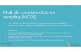 Multiple covariate distance sampling (MCDS) · Buckland et al. (eds). Advanced Distance Sampling. • Marques (T) et al. (2007) Improving estimates of bird density using multiple