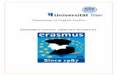 ERASMUS Study Abroad Department of English StudiesECTS and Learning Agreement . ECTS is the European Credit Transfer System, created by the European Commission. It aims to standardise