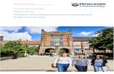 Professor of Entrepreneurship and Innovation and Subject ... · 3461 Professor of Entrepreneurship and Innovation 2 An Introduction to Newcastle University Newcastle University is