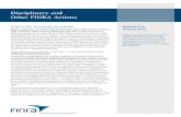 Disciplinary and Other FINRA Actions · 2015-07-10 · Disciplinary and Other FINRA Actions 3 January 2012 acting through Aguilar, its president and CCO, failed to file with FINRA