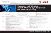 Personal Data and Privacy Issues of Marketing · marketinglaw.co.uk, sits on the Board of the Direct Marketing Association and while he sat on the DMA’s Email Marketing Council