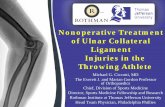 Nonoperative Treatment of Ulnar Collateral Ligament ...€¦ · 144 throwers with medial elbow pain underwent both US and MRA 191 Medial Elbow diagnoses included: UCL tear (53) Flexor-Pronator