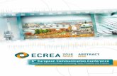 Title: ECREA 2016 Abstract Book · 2016-11-09 · Title: ECREA 2016 Abstract Book Publisher: CZECH-IN, s. r. o. Contact address: 5. kvetna 65, 140 21, Praha 4; Karel Jezek, e-mail: