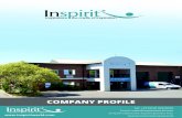 COMPANY PROFILE - Inspirit World...COMPANY PROFILE Tel: +27 (0)10 023 0020 Email: sales@inspiritworld.com 33 Kyalami Boulevard, Kyalami Business Park, Kyalami, Johannesburg Gauteng