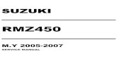 2007 SUZUKI RMZ450 RMZ 450 Service Repair Manual