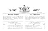 The Royal Gazette / Gazette royale (10/03/17) · The Royal Gazette is officially published on-line. Except for formatting, documents are published in The Royal Gazette as submitted.
