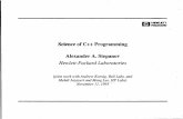 Science of C++ Programming - Alexander Stepanovstepanovpapers.com/Stepanov-Science_of_C++_Programming... · 2016-10-06 · Science of C++ Programming Author: Alexander A. Stepanov