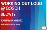 WORKING OUT LOUD - bosch-connected-world.com...Working Out Loud @ Bosch What I see today @Katha_Pe CEO CFO Assistant Section A Section B Section C Section D Department Head A1 Department