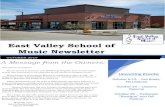 East Valley School of Music Newsletter · East Valley School of Music Newsletter OCTOBER 2019 Dear parents & students: ... Resume October 26 – Halloween “Bootique” and Fall