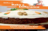 Carrot cake (gluten free) - Muscular Dystrophy UK ... Sandwich the cake layers together using about a third of the cream cheese icing and then cover the cake with the rest. 9. Use
