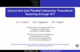Concurrent and Parallel Interactive Theoretical Teaching ...tcpp.cs.gsu.edu/curriculum/sites/default/files/Session3-1-Capel.pdf · Equivalent to 2 lectures of 1–hour each and 8