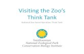 Visiting the Zoo’s Think Tank · Think Tank is a place to learn how animals think. When I enter Think Tank, I will see three TV screens with flashing pictures of animals like squirrels