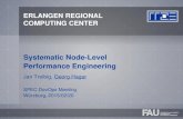 Systematic Node-Level Performance Engineering · SPEC DevOps Meeting Würzburg, 2015/02/20 Systematic Node-Level ... If models fail, we learn more A simple model can get us very far