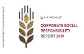 CORPORATE SOCIAL RESPONSIBILITY - Viking Malt...VIKING MALT CORPORATE SOCIAL RESPONSIBILITY REPORT 2019 Increasing speed of innovation especially in information and commu- nication