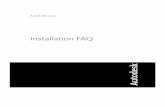 InstallationFAQ - Autodesk...©2011 Autodesk, Inc. All Rights Reser ved. Except as other wise permitted by Autodesk, Inc., this publication, or parts thereof, may not be reproduced