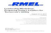 Leadership Workshop: Preparing Today’s Leaders for Tomorrow’s · PDF file 2019-08-13 · Leadership Workshop: Preparing Today’s Leaders for Tomorrow’s Utility Instructed by: