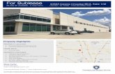 For Sublease 10565 Greens Crossing Blvd, Suite 102...10565 Greens Crossing Blvd, Suite 102 Houston, TX 77038 - Pinto Business Park Wade Carter tel 832 888 5326 wade.carter@cbghouston.com