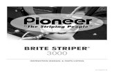 BRITE STRIPER 3000 - Pioneer Athletics · 001-759 sept 08 brite striper® 3000 instruction manual & parts listing