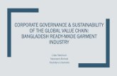 CORPORATE GOVERNANCE & SUSTAINABILITY OF THE GLOBAL … 6_P3... · 2017-12-11 · Bangladesh Ready-made garment (RMG)Industry Bangladesh entered in the global production chains of