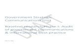 Government Strategic Communications Unit Baseline research … · 2018-03-27 · international best practice to ensure Ireland’s government communications systems are following