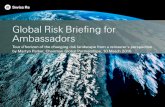 Global Risk Briefing for Ambassadors - Swiss Re91047995-ce1d-4b2a... · Ambassadors Meeting | Rüschlikon, 10 March 2016 Swiss Re's commitment 2014 UN Climate Summit in NYC 11 "By
