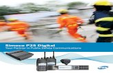 Simoco P25 Digital · 2017-10-24 · as PMR, TMR, analogue and digital trunking from a single terminal. • P25 upgradable option offers users a clear migration path. • Intelligent