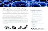 StingRay and BioRay · 2020-04-10 · StingRay and BioRay. Coherent’s high-performance lasers in a compact module, measuring . only 19 mm in diameter, are the StingRay and BioRay
