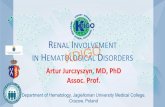 RENAL INVOLVEMENT IN HEMATOLOGICAL DISORDERS · Renal disease in monoclonal gammopathies The clinical spectrum of diseases associated with monoclonal gammopathies is wide and they