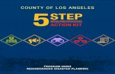 COUNTY OF LOS ANGELES 5STEPfile.lacounty.gov/SDSInter/lac/1025701_5StepFinal.pdfYOUR NEIGHBORHOOD 3.1 THREATS AND RISKS Get to know what disasters or other emergencies your neighborhood