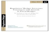 Regulators’ Budget Increases Consistent with Growth in ...€¦ · Regulators’ Budget Increases . Consistent with Growth in Fiscal Budget . An Analysis of the U.S. Budget for