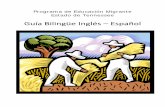 Programa de Educación Migrante - esc11.net · 2019-03-05 · Programa de Educación Migrante Estado de Tennessee Guía Bilingüe Inglés – Español. 1 ...