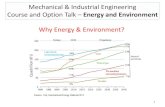 Mechanical & Industrial Engineering Course and Option Talk ... · Energy & Environment – Core Courses. 3S Term – MIE311 – Thermal Energy Conversion. 5. Application of thermodynamics