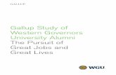 Gallup Study of Western Governors University Alumni The Pursuit … · Gallup Study of Western Governors University Alumni | The Pursuit of Great Jobs and Great Lives Introduction