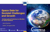 Space Data for Societal Challenges and Growth · 2016-09-07 · Space LUCAS stands for land use and land cover area frame statistical survey Statistical data on land cover/land use,