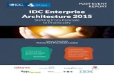 IDC Enterprise Architecture 2015€¦ · IDC Enterprise Architecture 2015 Shifting from Principle to Practicality March 19th 2015 Victoria Park Plaza Hotel, London UK & Ireland “A