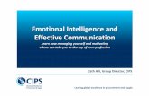 Emotional Intelligence and Effective Communication and Events/Member...Leading global excellence in procurement and supply Emotional Intelligence and Effective Communication Learn