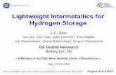 Lightweight Intermetallics for Hydrogen StorageLightweight Intermetallics for Hydrogen Storage J.-C. Zhao, Jun Cui, Yan Gao, John Lemmon, Tom Raber, Job Rijssenbeek, Gosia Rubinsztajn,