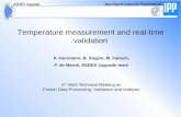 Temperature measurement and real-time validation · • Surface temperature measurement is part of machine protection. • The cooling structure has to be ‘protected’ against