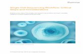 Single-Cell Sequencing Workflow: Critical Steps and ...€¦ · Explore every step of the single-cell sequencing workflow and learn valuable insights to enure experimental success