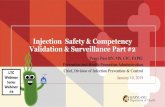 Injection Safety & Competency Validation & Surveillance Part #2 8 Injection Saf… · Injection Safety & Competency Validation & Surveillance Part #2 Peggy Pass RN, MS, CIC, FAPIC