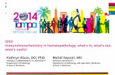 5003 Immunohistochemistry in hematopathology, what's in ...€¦ · HER2/neu, ER, and PgR (for which established validation guidelines already exist), laboratories should achieve